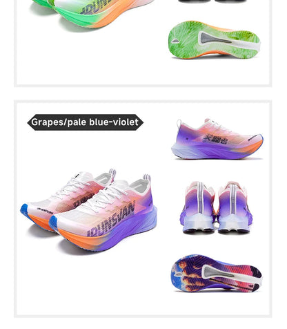 Carbon plate men marathon running shoes professional stable support shock absorption ultra light rebound sports shoes