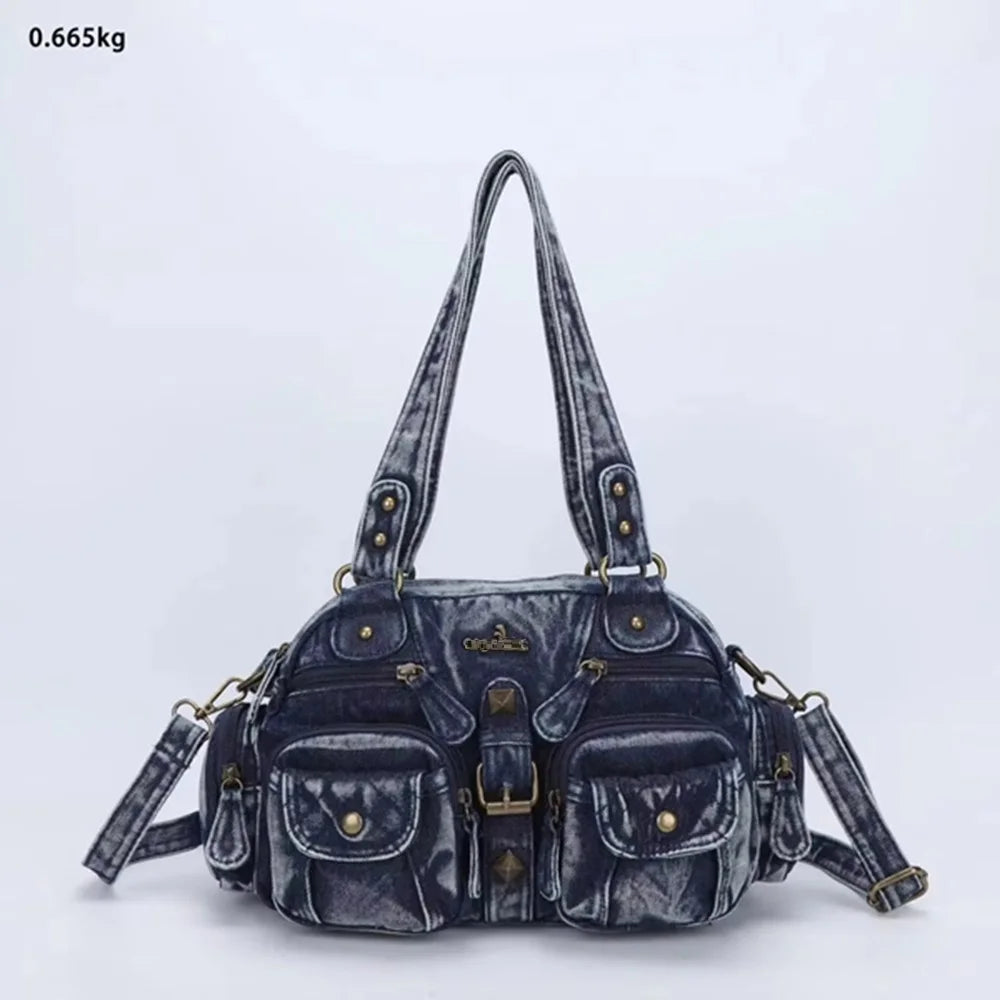 Vintage Women Handbags Fashion Satchel PU Shoulder Bag Top-handle Handbag Dumpling Pack Gifts Shoulder Bags Phone Money Pack