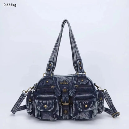 Vintage Women Handbags Fashion Satchel PU Shoulder Bag Top-handle Handbag Dumpling Pack Gifts Shoulder Bags Phone Money Pack