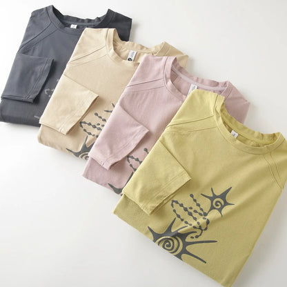 Unisex High-Stretch Breathable Long-Sleeve T-Shirt – Antibacterial, Moisture-Wicking & Quick-Dry with Waffle-Knit Print Outdoor