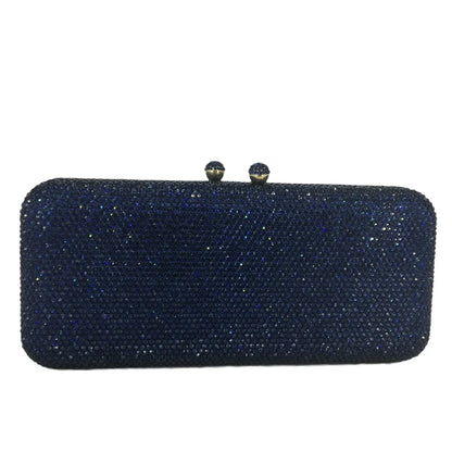 Women Brown Crystal Evening Bag Formal Party Dinner Rhinestone Handbags and Purses Bridal Diamond Clutch Purse