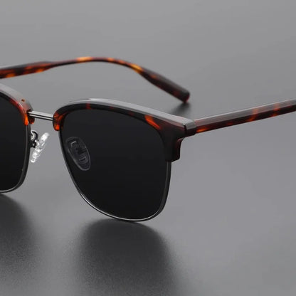 Europe and The United States Retro Sunglasses Classic Large Frame Men's Sunglasses Polarized UV Protection Travel Shading Mirror