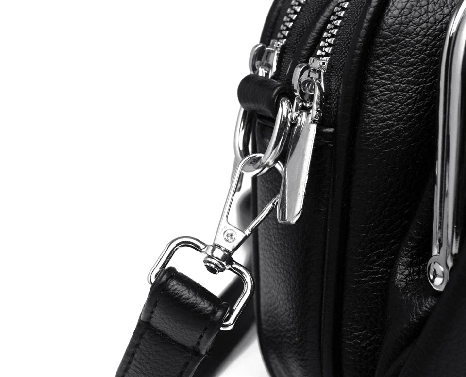 Elegant Shoulder Bag for Women Soft Leather Crossbody Bags Designer Multiple Pockets Messenger Bag Ladies Purses and Handbags