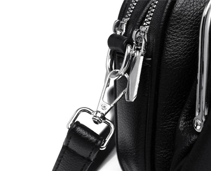 Elegant Shoulder Bag for Women Soft Leather Crossbody Bags Designer Multiple Pockets Messenger Bag Ladies Purses and Handbags