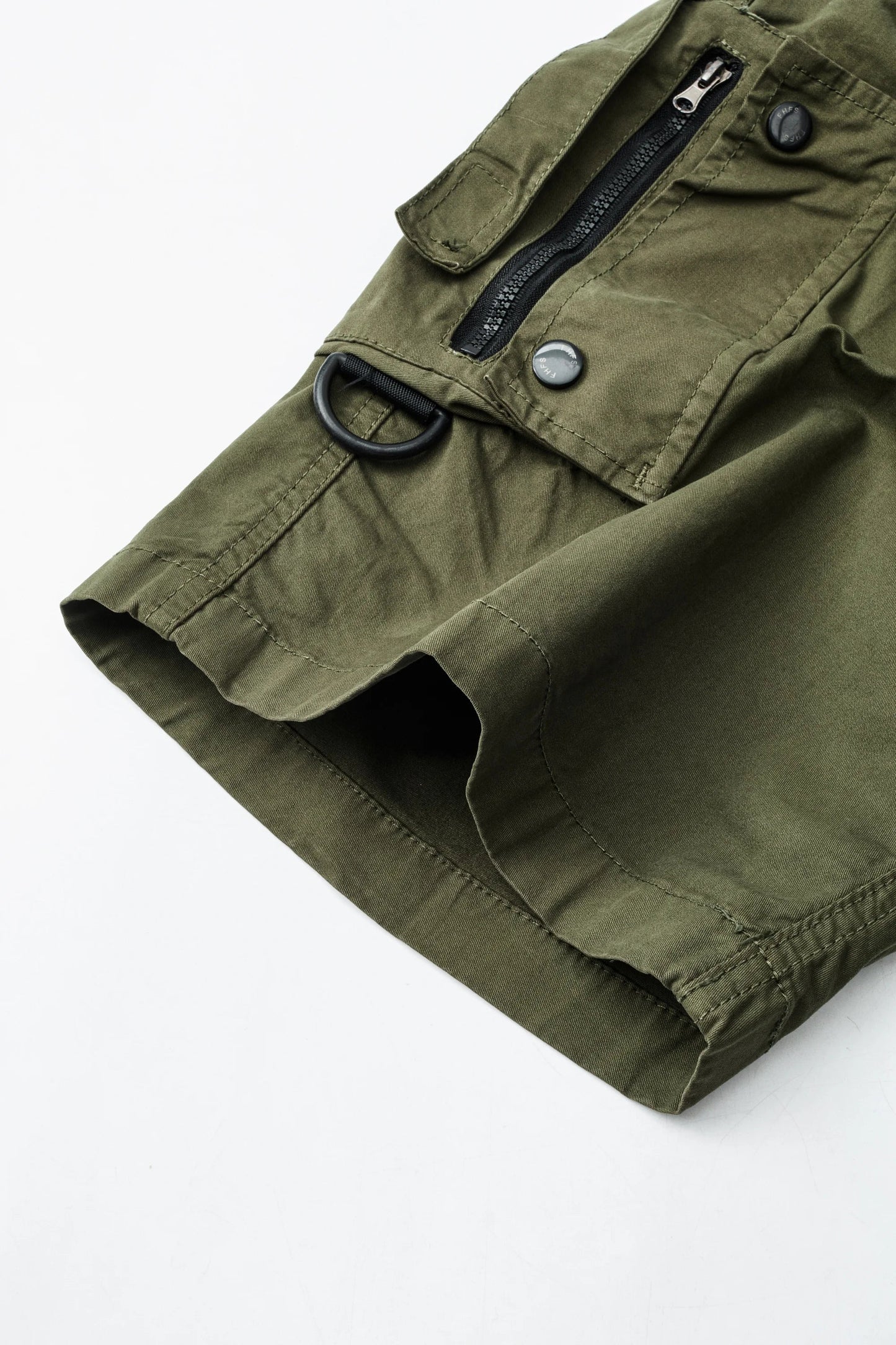 Mid Length Breathable Straight Leg 5 Inch Street Short Men's Summer Thin Washed Cotton Cargo Shorts Loose Casual Trend Sports
