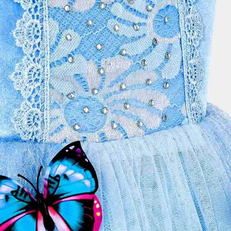 Kids Girls Cosplay Costume Children Summer Pageant Fantasy Cinderella Carnival Clothes Princess Birthday Dress 2-10 Yrs Clothes