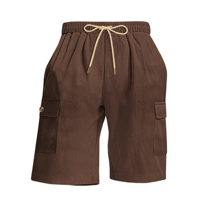 American Men's Heavy Loose Four Seasons Hip Hop Casual Sports Running Corduroy Tooling Shorts