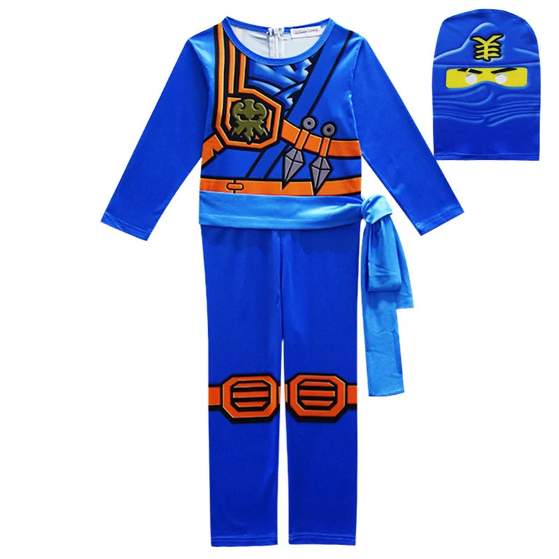 NINJA cosplay Boys Advanced Latest Role Playing Costume Jumpsuit Set Halloween Christmas Party Ninja Superhero Set Cosplay