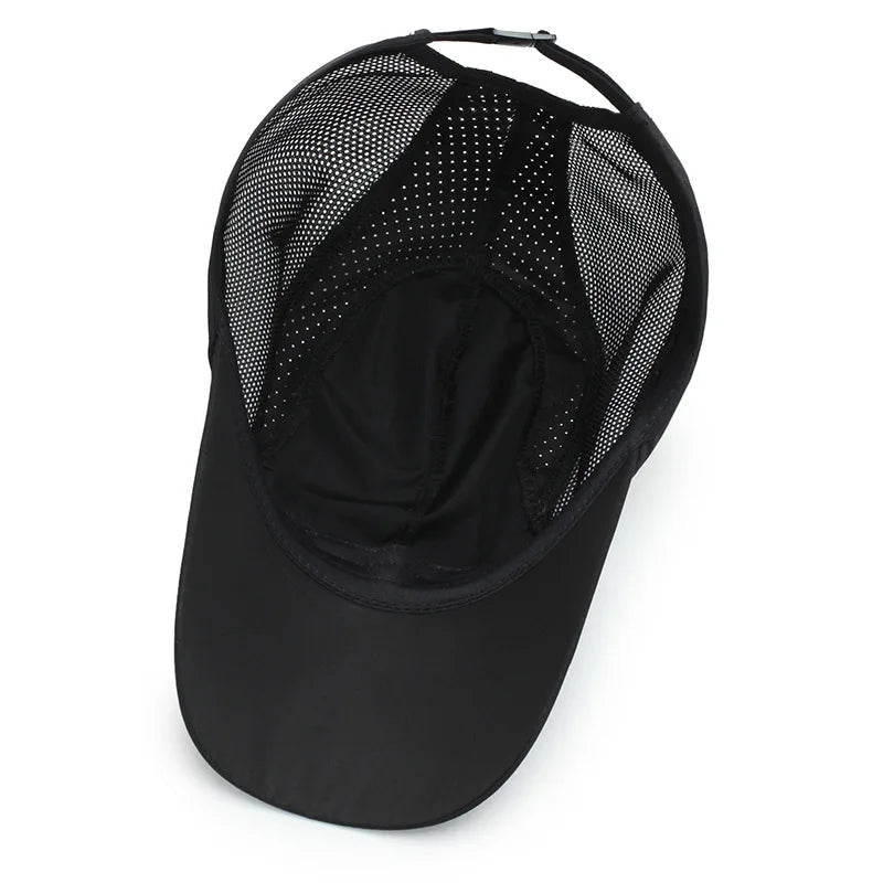 Quick Drying Adjustable Baseball Cap - Breathable Sun Protection For Outdoor Golf Fishing Running Sports