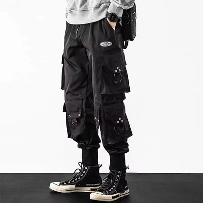 Trendy Streetwear Quick Dry Ice Silk Pants Men Classic Cargo Pants Man Summer Thin New Style Straight Leg Versatile Casual Pants