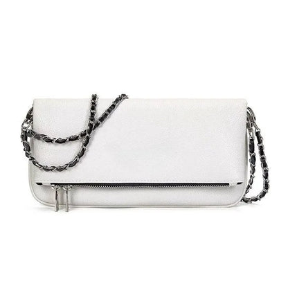 Luxury Design Bag for Women Fashionable Black Leather Ladies Crossbody Bag 2026 New Style Retro Single Shoulder Envelope Bag