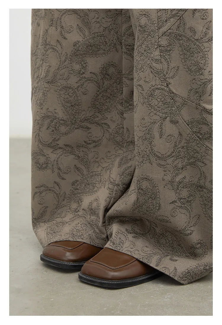 New Women Jeans Loose Casual High Waist Wide Leg Denim Pants Paisley Female Trousers Spring Autumn 2026