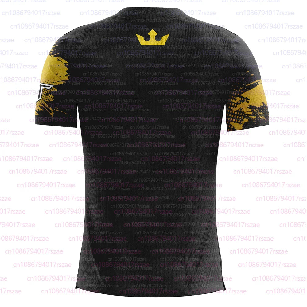 PFL Walk 2025 Boxing Jersey Men Summer Sparring MMA Uniform Clothing Outdoor Sports Short Sleeve Supporter T-Shirt Oversized Top
