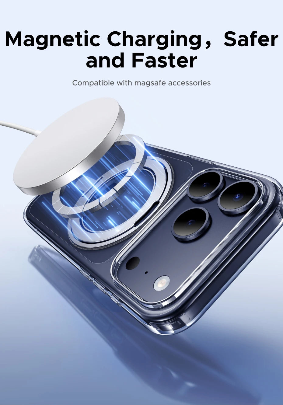 For iPhone 17 Pro Max 360° Magnetic Stand Case Cover for iPhone 17pro for Magsafe Rotatable Magnet Kickstand Case