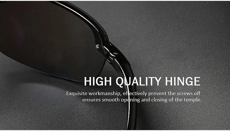 Rimless Polarized Sports Sunglasses Men&Women Tr90 Frame for Running Fishing Baseball Driving （8001）