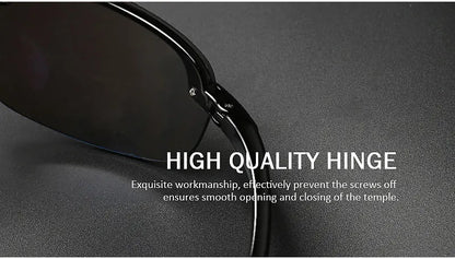 Rimless Polarized Sports Sunglasses Men&Women Tr90 Frame for Running Fishing Baseball Driving （8001）