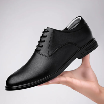 Italian Men Casual Leather Business Shoe Fashion Flat Designer Office Walking Shoe Handmade Antiskid Casual Formal Oxfords Shoes