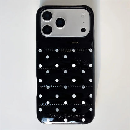 Luxury Silver Leather Love Heart Phone Case For iPhone 17 Pro 16 15 14 Pro Max Back Cover with Hand Strap Shockproof Cute Cases
