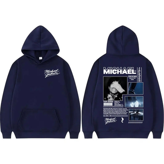 Michael Jackson King of Pop World Tour Hoodies Men Women Fashion Classic Oversized Hoodie High Quality Casual Fleece Sweatshirts