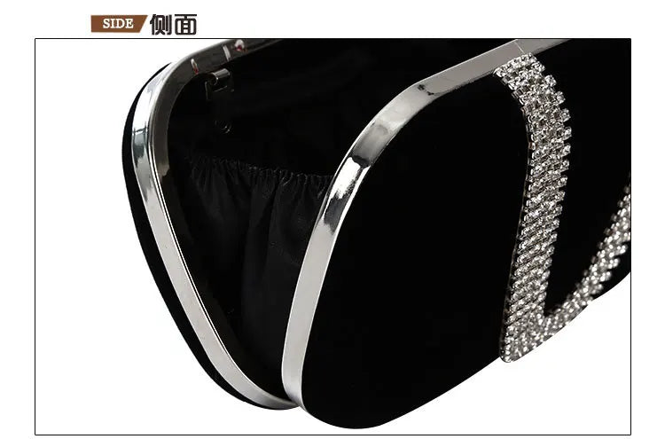 Luxury Women Evening Bags Diamond Luxury Clutch Bag Party Diamonds Lady Black Red Chain Shoulder Bag Handbags for Purse