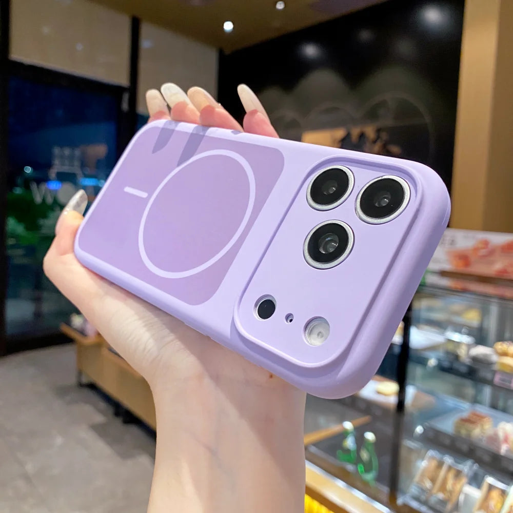 Original Silicone Candy Color for Magsafe Case for iPhone 17 Pro Max 16 15 14 13 Pro Max Magnetic Shockproof Soft Full Cover
