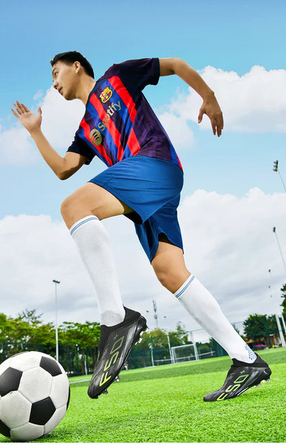 New Men Football Boots Match Cleats High-quality Futsal Indoor Sneakers Non-Slip Grass Soccer Shoes Hot-selling High-top Outdoor