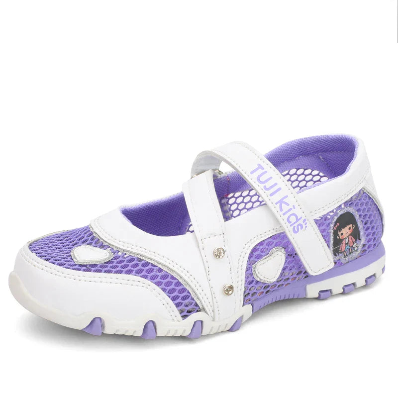 Girls Sandals Gladiator Cartoon Soft Children Non-slip Beach Shoes Kids Summer Floral Sandals Princess Shoes Fashion Cute