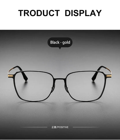 Aluminum Titanium Legs Men's Business Classic Anti-Blue Light Computer Glasses Reading Glasses Customizable Lenses 20229