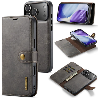 Luxury 2 in 1 Detachable Leather Case for iPhone 17 Pro Max 17 Pro 17 Air 17 Shockproof Book Bolio Magnetic Flip Cover