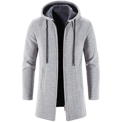 Autumn And Winter Cashmere Men's Cardigan Chenille Outer Sweater Coat Windbreaker Solid Color Fashion Clothing