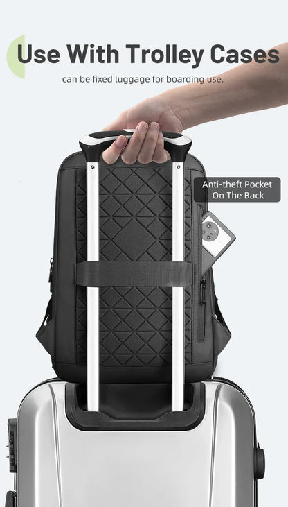 Men's Designer Laptop Bag Waterproof School Bags for College Boys Male Business Sports Travel Backpack Men With USB Charging