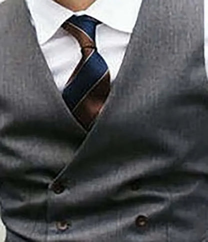 Black Mens Suit Vest Professional Men's Double Breasted Casual Vest Seasonal Men's Wedding Groomsman Suit Top Gray Vest jacket