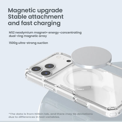 For iPhone 17 Pro Max 17 Air iPhone 16 Pro Max 16 Plus 17Pro Nature Pro Magnetic Transparent TPU Frame Cover Phone Case