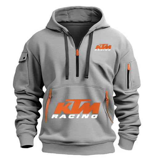 Outdoor Sports Enthusiast Zipper Hoodie 2026 New Men's and Women's Fashion Half-Zip Pocket Spring and Autumn Hoodie