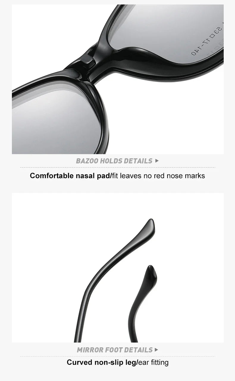 New Women's Cat Eye Polarized Sunglasses with Magnetic Clip Customizable Myopia Prescription Lens Reading Glasses