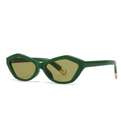 Fashion UV400 Cat Eye Sunglasses for Women Outdoor Stylish Retro Eyewear with Unique Temple Design Sun Glasses Gafas De Sol