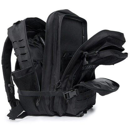 45L Tactical Backpack survival Bag Hunting MOLLE Backpack GYM For Men EDC Outdoor Hiking Rucksack Witch Bottle Holder