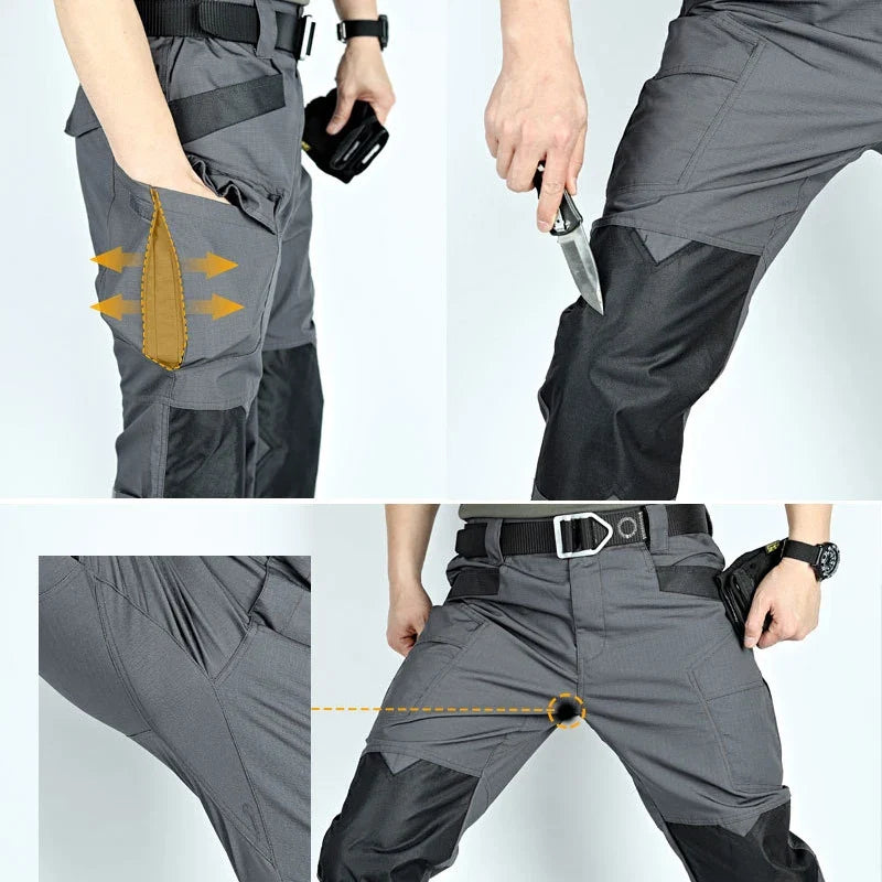 Camouflage Men Pants Tactical Cargo Pants Splash-Proof Men's Trousers Anti-Tear Multi-Pockets Outdoor Hiking Working Pant New