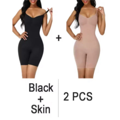 Women Seamless Shapewear Bodysuit Push Up Tummy Control Waist Trainer Butt Lifter Slimming Full Body Shaper For Daily Wear