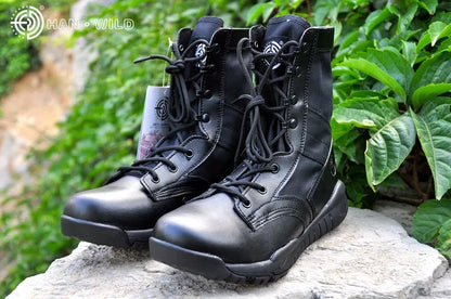 20266 Men Tactical Boots Winter Leather Ankle Boots Summer Desert Safety Shoes Men's Footwear Combat Boots