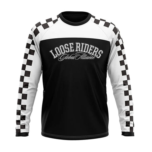 Loose Riders Mountain Bike Long Sleeve Shirt DH Motocross Speed Dry Breathable Endurance Racing Long Sleeve T-shirt