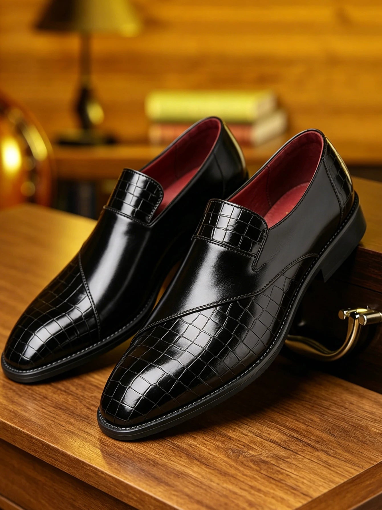 Luxury Leather Shoes for Men Brand Derby Shoes for Men Pointed Toe Men's Formal Shoes Handmade Business Footwear 2026