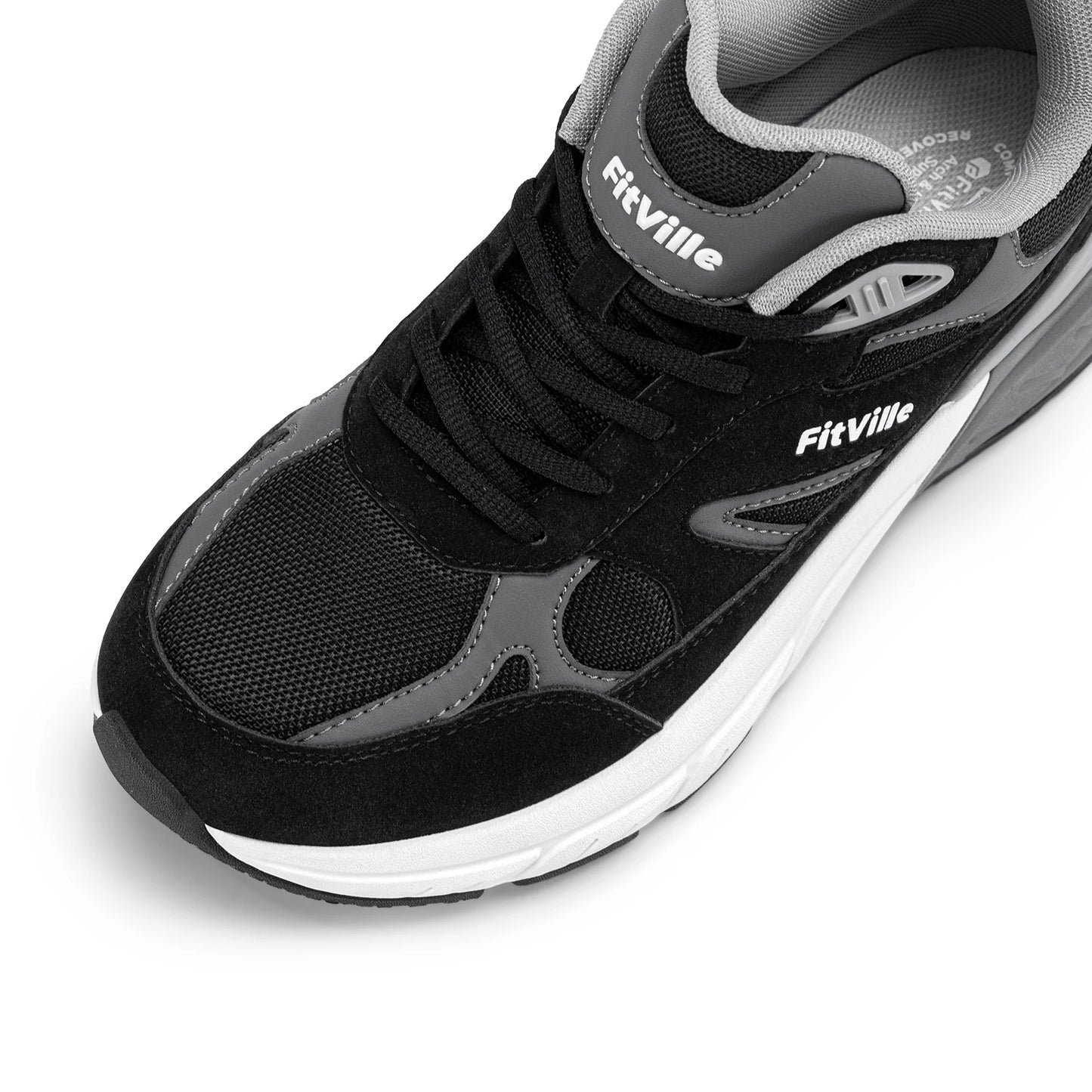 Newest Walking Shoes for Men Wide Width Sneakers with Arch Support for Flat Feet Heel Pain Relief Plantar Fasciitis