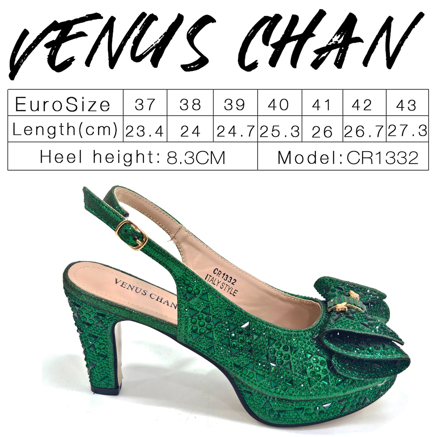 2026 Elegant Women's Rhinestone Peep Toe High Heels Sandals - Italian Design with Matching Blue Handbag