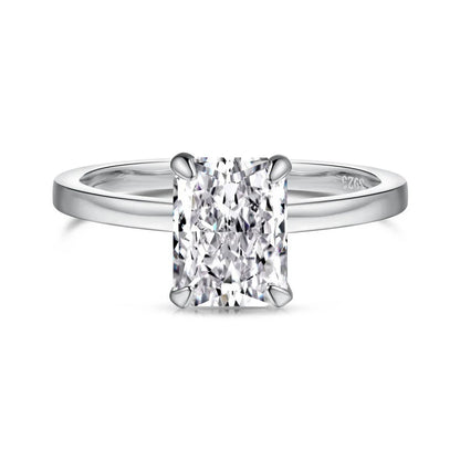 18K Gold Plated 925 Sterling Silver Crushed Ice Cut Lab Sapphire Gemstone Wedding Party Fine Jewelry Rings Wholesale