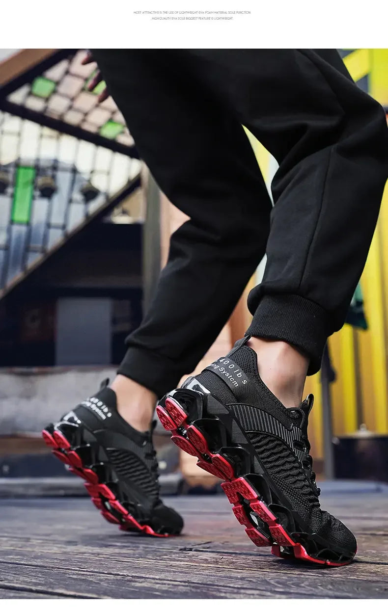 Men's Shoes Autumn Season New Soft Soled Simple Casual Sneakers Shoes Platform Mesh Breathable Lace Up Casual Running Shoes