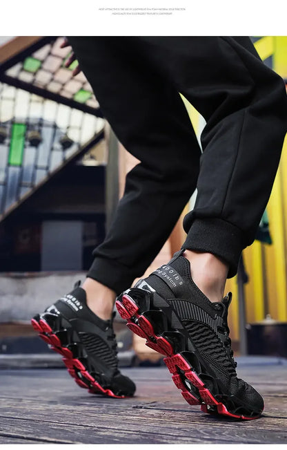 Men's Shoes Autumn Season New Soft Soled Simple Casual Sneakers Shoes Platform Mesh Breathable Lace Up Casual Running Shoes