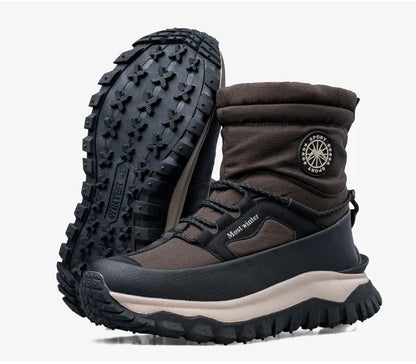 Men's Winter Boots 2026 New Snow Boots Thickened Warm Boots Waterproof Non-Slip Winter Shoes Thick Sole Cold-Proof Shoes