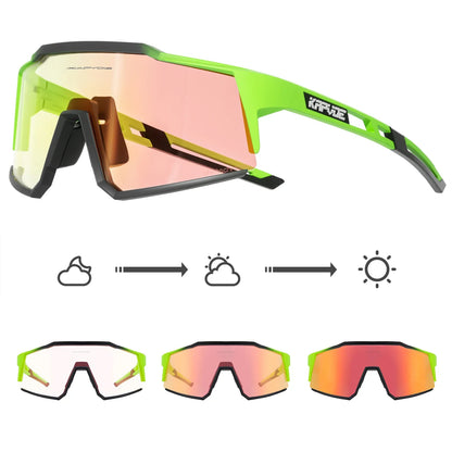 Photochromic Cycling Glasses UV400 MTB Clear Mountain Bike Transition Bicycle Sunglasses for Men Women Sports Eyewear
