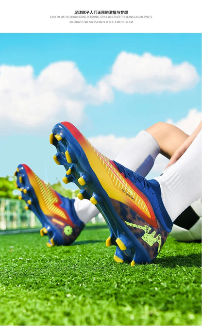 New Men Professional Soccer Shoes Unisex Ultralight Football Boots Training Wholesale Breathable Indoor Futsal Drop Shipping